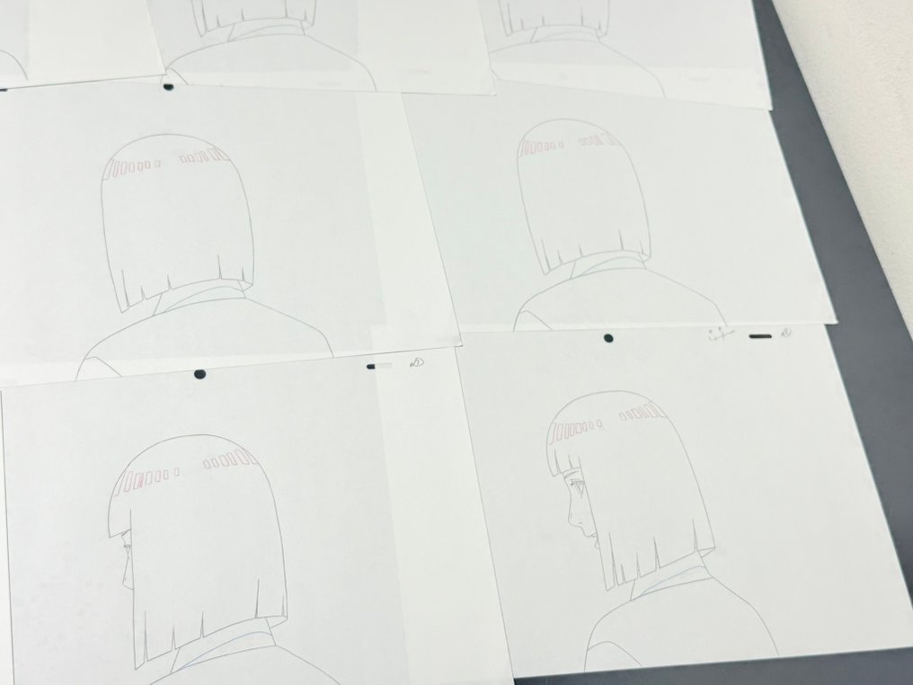 Studio Pierrot - 10 x Original Animation Drawings of Hinata Hyūga, full scene! - Naruto (2002/07) #3.2