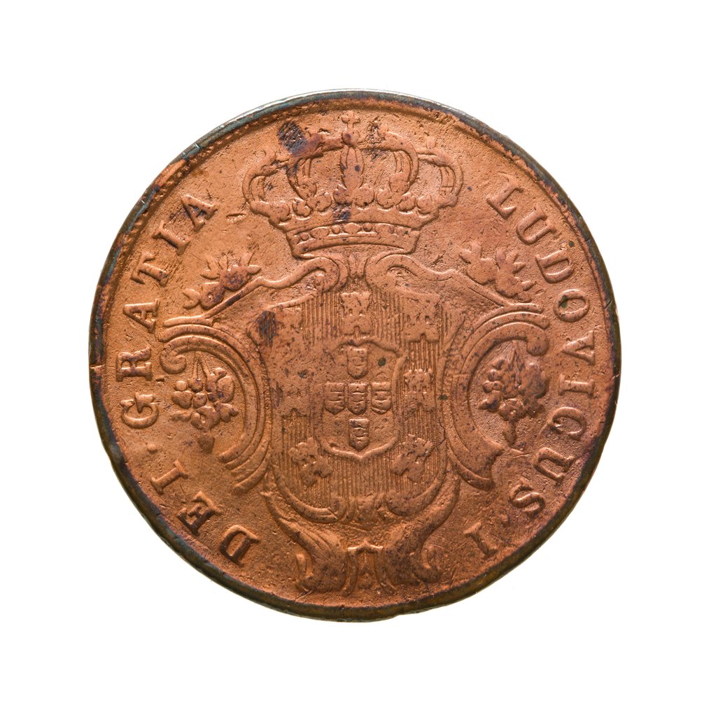 Πορτογαλία, Αζόρες. D. Luís I (1861-1889). 5 Reis 1866 - Escassa  (χωρίς τιμή ασφαλείας) #1.0