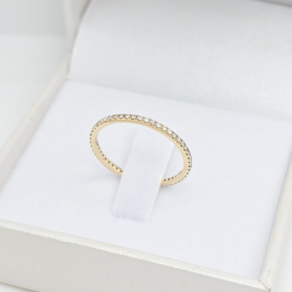 沒有保留價 - 戒指 - 14 克拉 黃金 -  0.27ct. tw. 鉆石 (天然)  #3.2