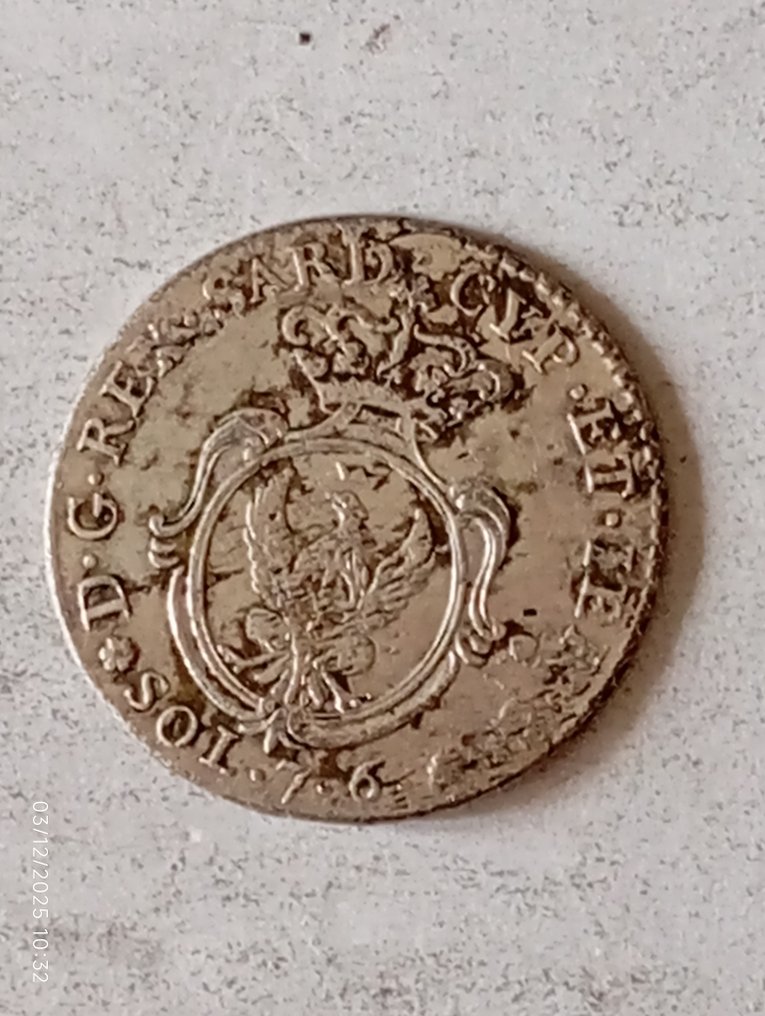 意大利. carlo emanuele IV. 7,6 Soldi 1800  (没有保留价) #1.0