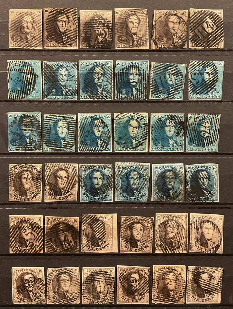 België 1849/1912 - Gigantische handelsvoorraad Emissies Leopold I - Albert I - circa 6.500 Zegels - OBP/COB 1/122 - OBP : + €33.000 #1.0