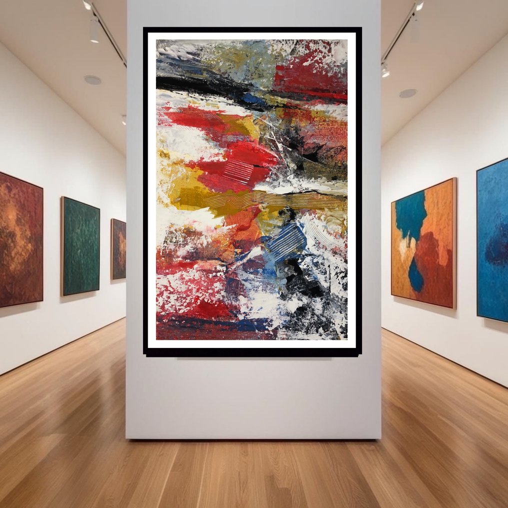 Dam Domido - Abstraction spontanée - 150 x 95  cm - No reserve price #1.0