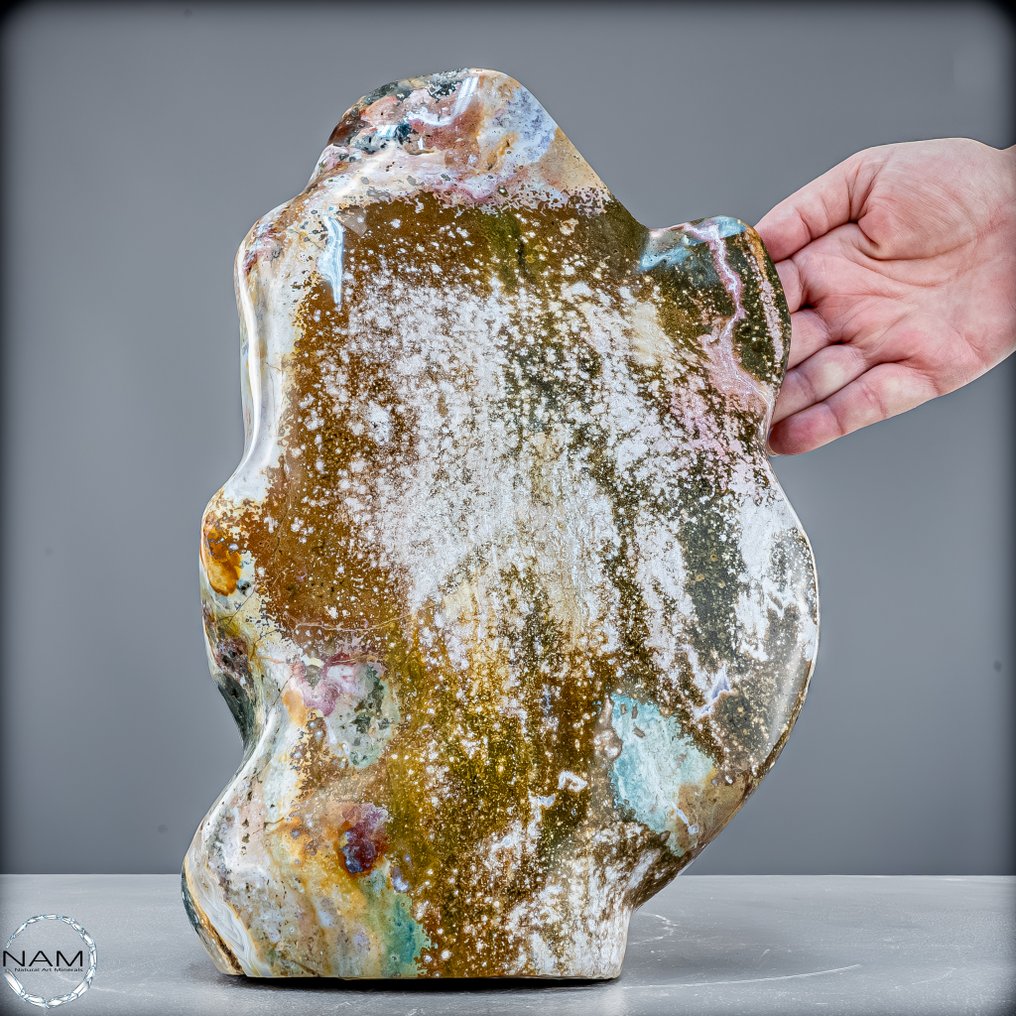 Unique Ocean Jasper freeform 9 kg of nature artwork full of color and structure.- 9020.67 g #1.0