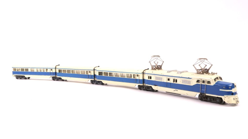 Märklin H0 - ST 800/ST 800 MT - Tog enhet (1) - Firedelt togsett, blått, amerikansk eksempel. #1.0