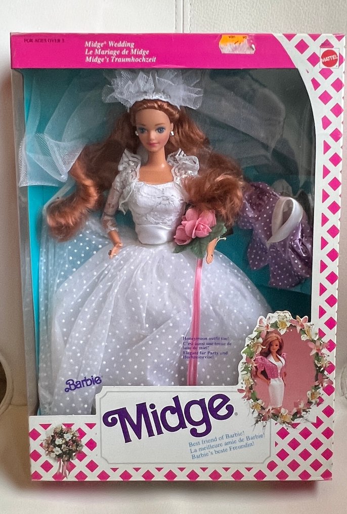 Mattel - Statuetta - Midge Wedding - Plastica, Carta, Tessuto #1.0