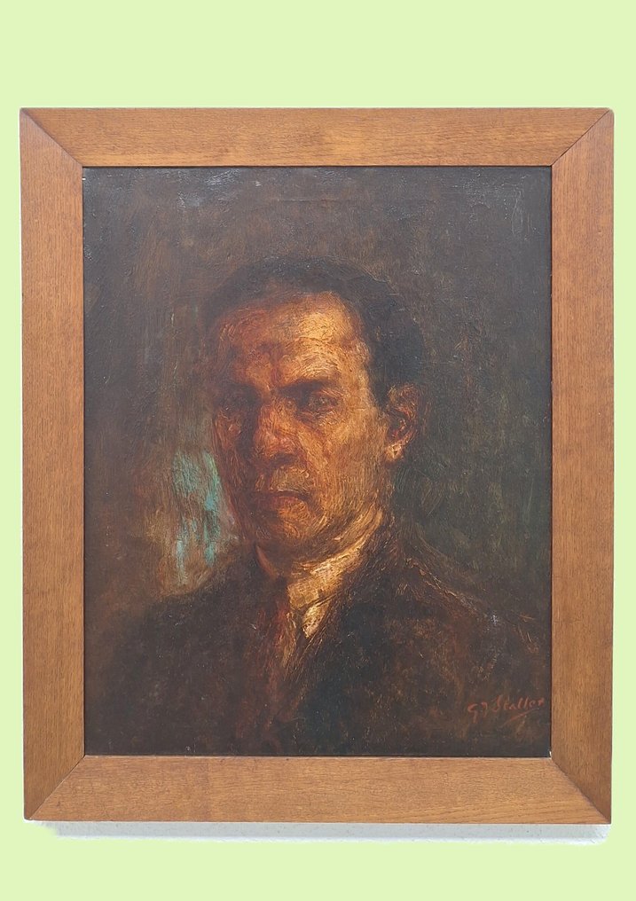 Gerard Johan Staller (1880-1956) **NO RESERVE** - Zelfportret #3.2