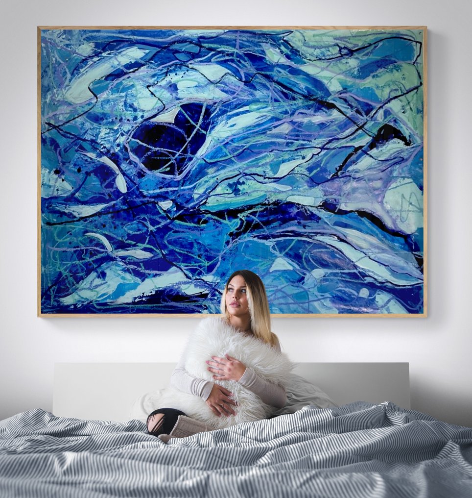Jane Grieco - Océan intérieur   - Tableau, unique, format XXL. #2.1