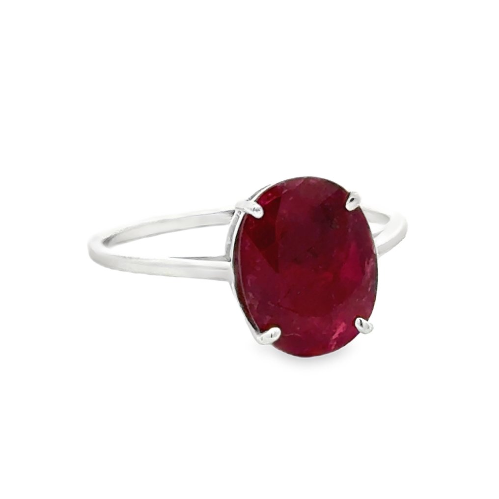 Nincs minimálár - Gyűrű - 14 kt. Fehér arany - 2.51ct. tw. Rubin #1.0