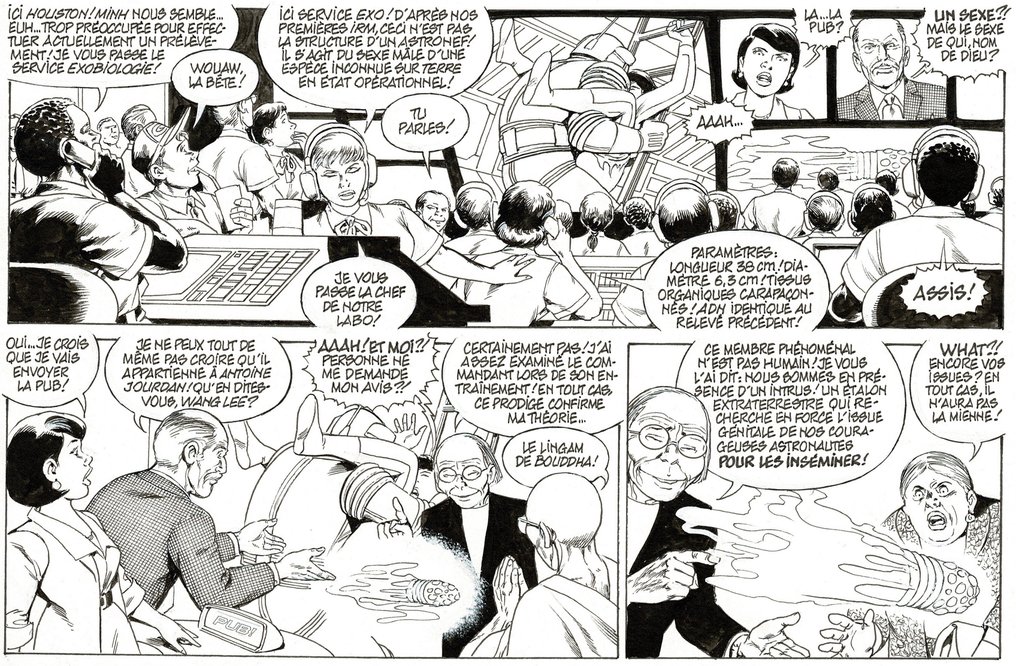 Mitton, Jean-Yves - 1 Original page - Demain ... Mars - Fecondation - 2013 #1.0