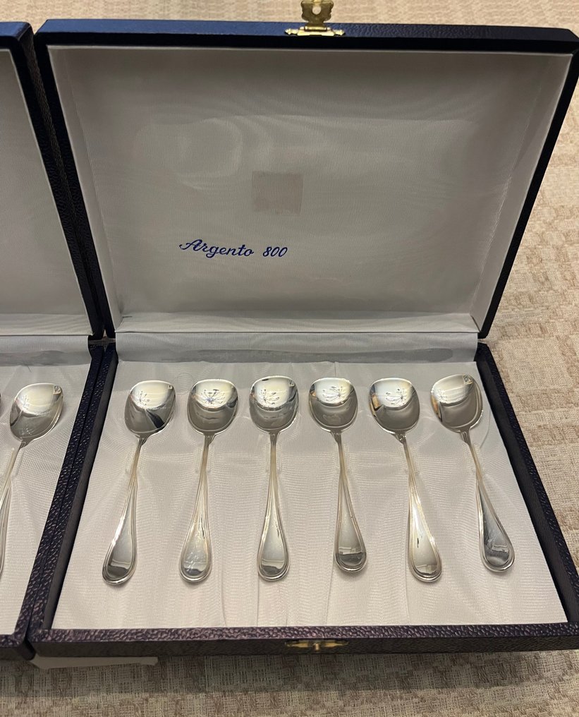 Set tacâmuri (12) - .800 argint - Serviciu de lingurițe #3.2