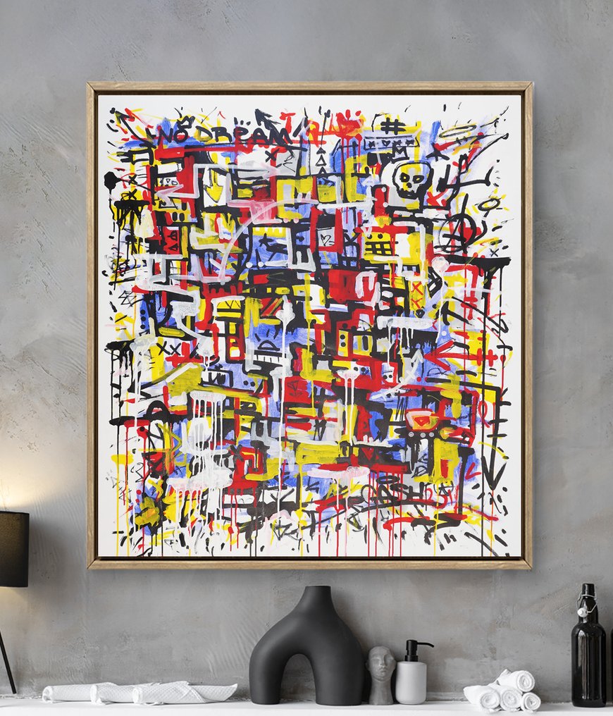 Omhie (1986) - System Overload - XL - Materic Neo-Expressionism · Street Art #4.3