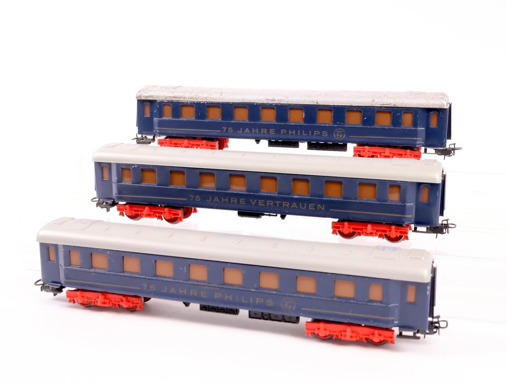 Märklin H0 - 模型客運火車 (3) - 三人列车车厢 '75年飞利浦 - 75年信任' #1.0