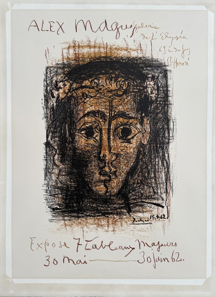 Pablo Picasso (1881-1973) - Alex Maguy, visage de garçon #1.0
