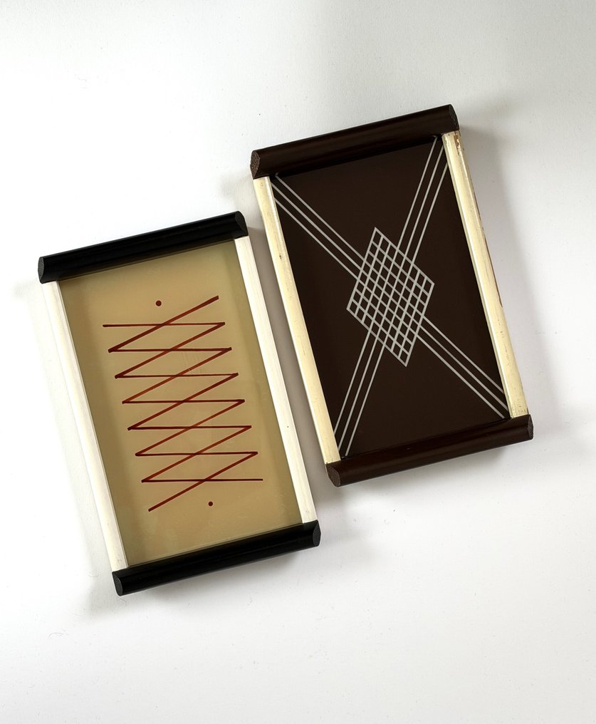 Taca dekoracyjna - Niemcy - Dwie tace z połowy XX wieku. #2.1