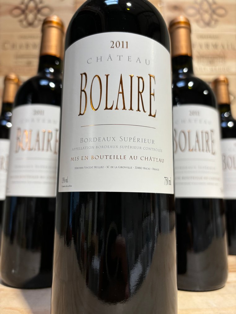 2011 Château Bolaire - Bordeaux - 12 Flasker (0,75 L) #3.2