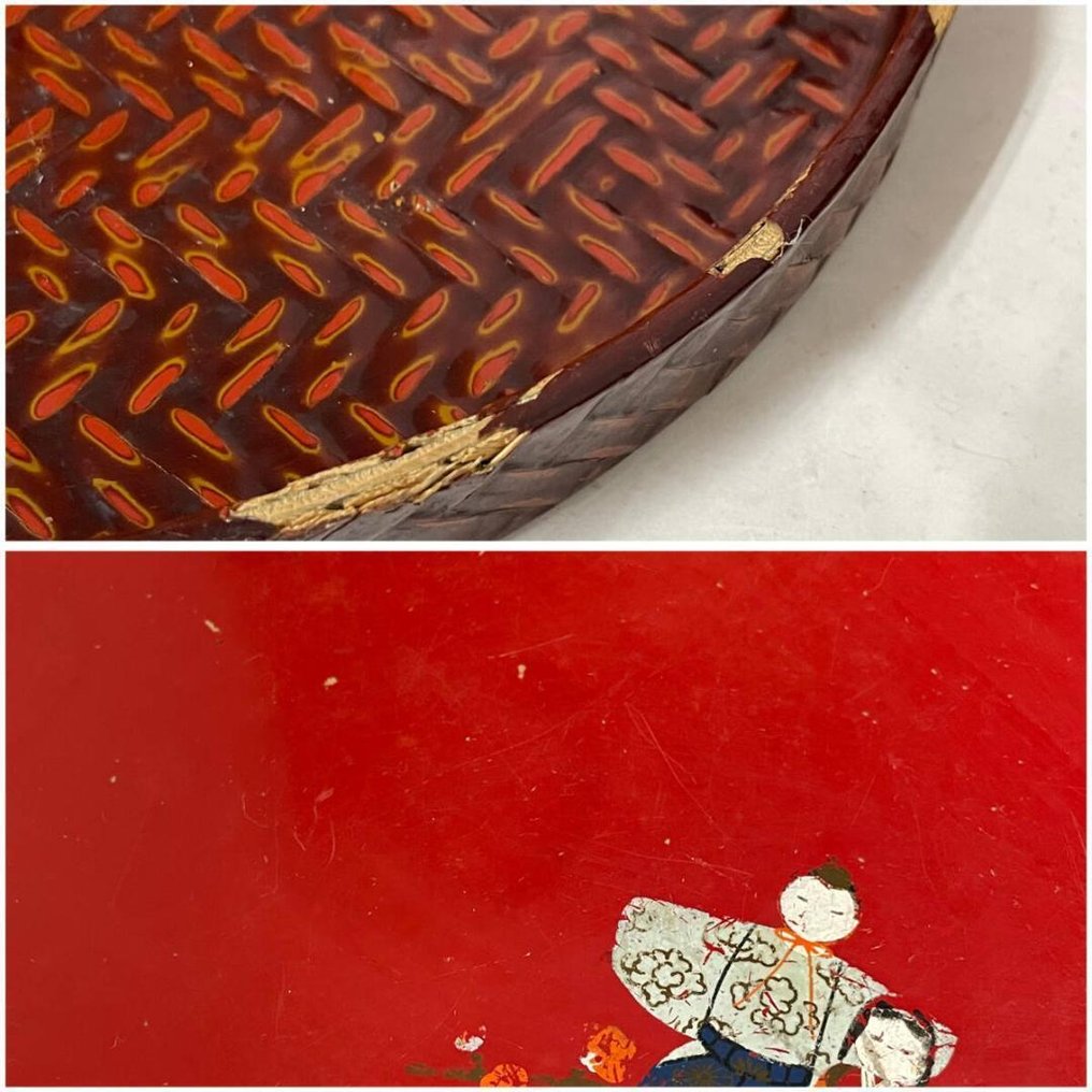 Vintage Japanilainen puiset ja lakkiset tarjoiluvadit erä – yli 20 kappaletta – Showa-aikakauden - Japani - 2000-luku #1.0