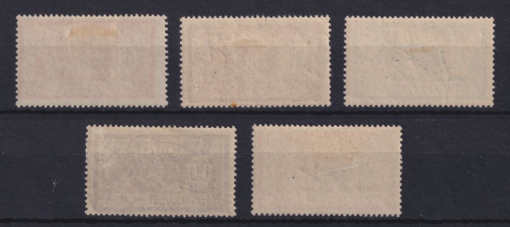 Francia 1900/1907 - Digita 'Merson' scelto, N° 119, N° 121, N° 143, N° 144 e N° 145, tra cui TBC, Nuovi*, Molto belli - Yvert #1.0