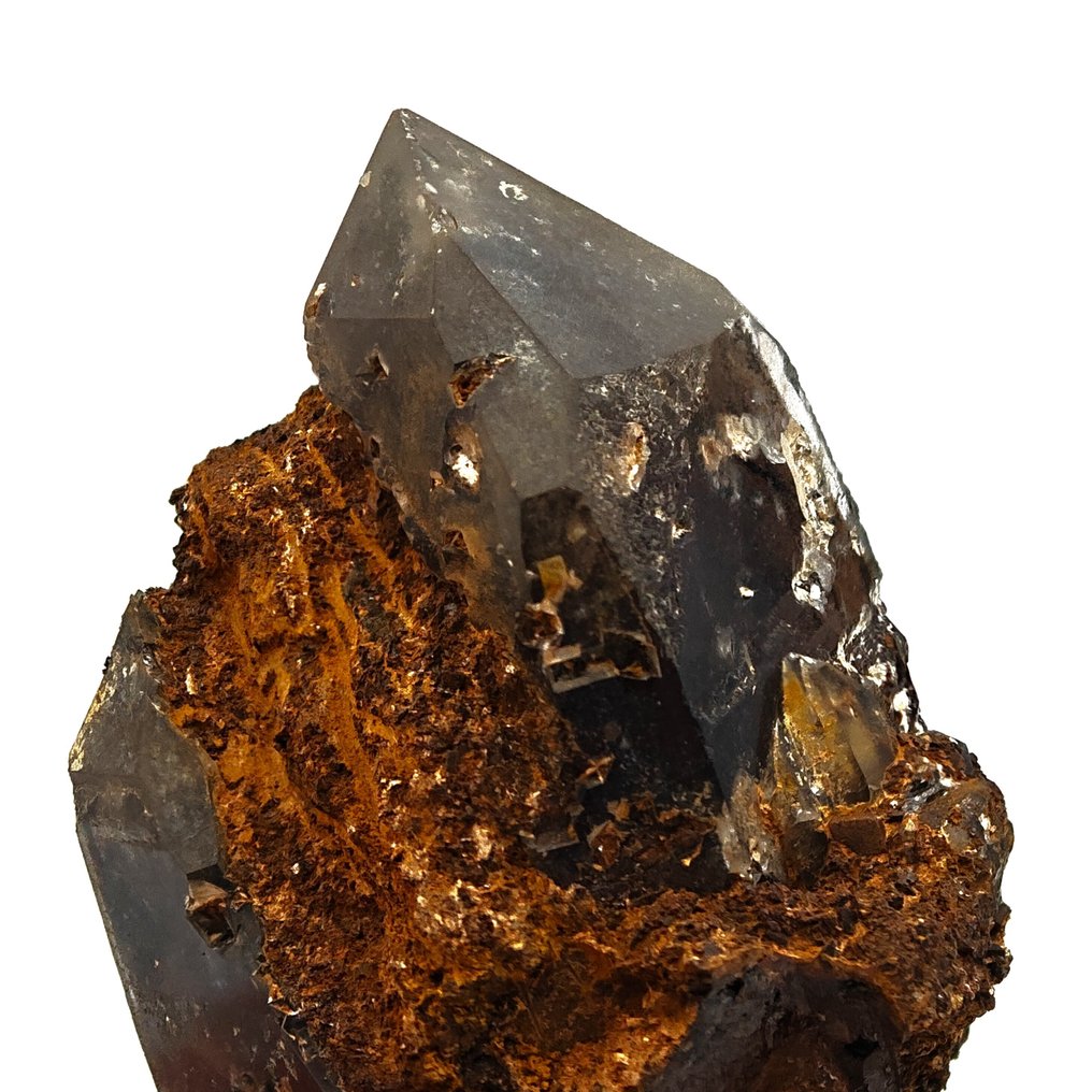 黑色莫里昂石配有彩虹灵魂，马拉维 水晶矩晶体 - 高度: 54 mm - 宽度: 40 mm- 71 g #4.3