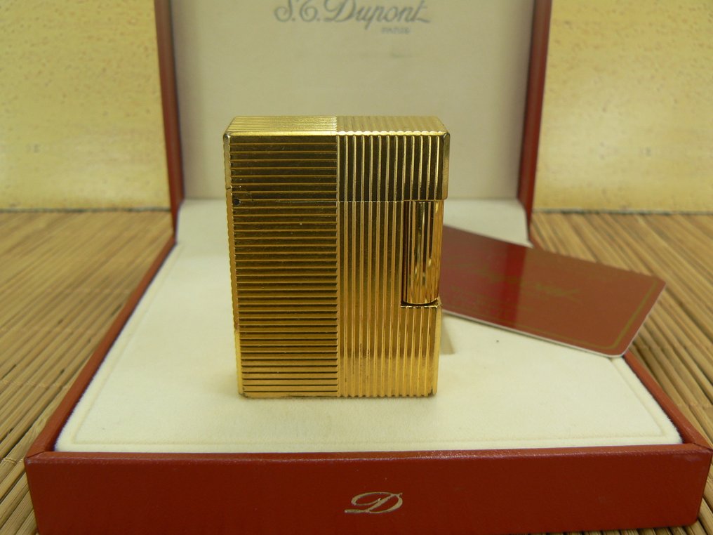 S.T. Dupont - Ligne 1 - Isqueiro de bolso - Banhado a ouro #1.0