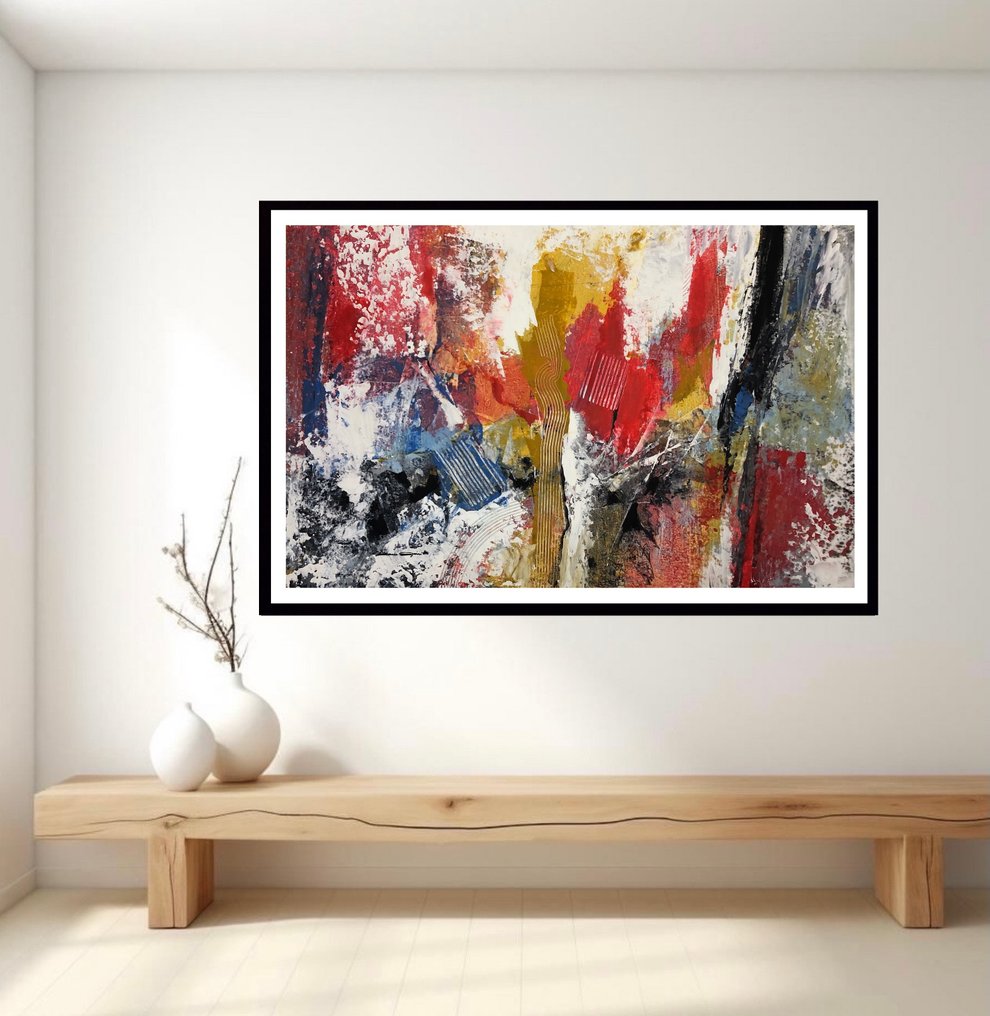 Dam Domido - Abstraction spontanée - 150 x 95  cm - No reserve price #1.0