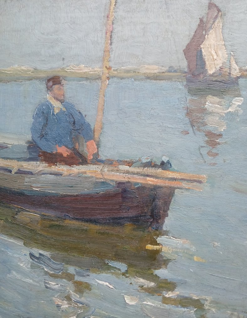 Maurice Seghers (1883-1959) - Molen in de duinen // Visserssloep (Knokke - Nieuwpoort) - dubbelzijdig werk #3.2