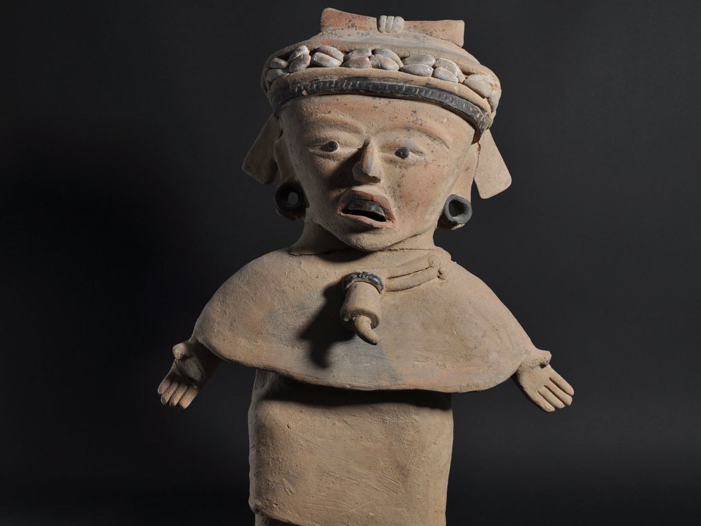 Προκολομβιανός - Βερακρούζ Κεραμικό Ανδριάντας με τεστ TL και Ισπανική Άδεια Εισαγωγής. - 47.4 cm #1.0