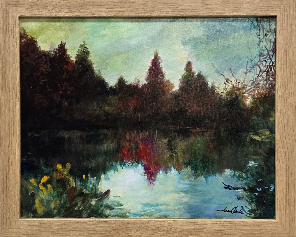 Jean Claude (XX) - NO RESERVE - Coucher de soleil sur des eaux calmes #2.1