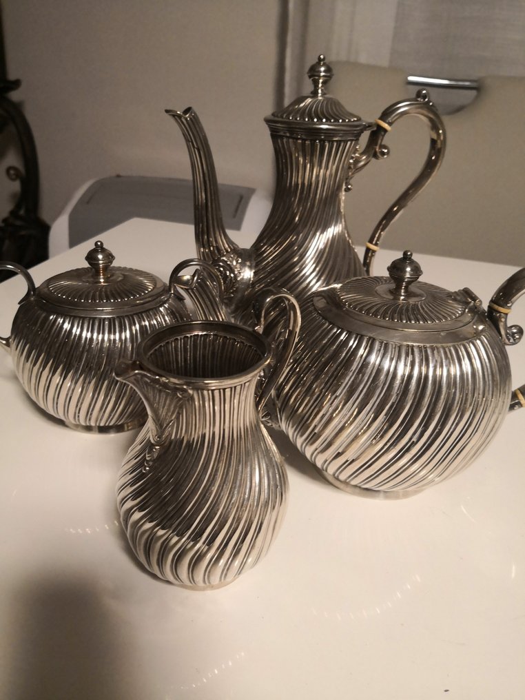 Vict - Service à café (4) - Victorien - Plaqué(e) argent #1.0