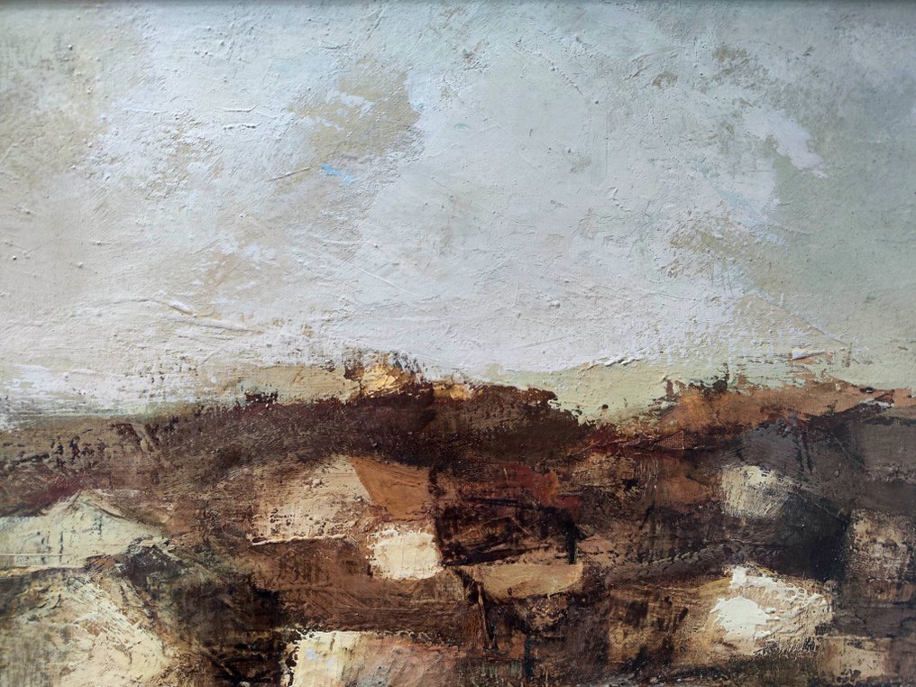 Carlos Puente (1932–2000) - Paisaje con casas #4.3