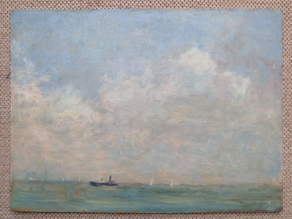 Maurice Seghers (1883-1959) - Wolken boven de zee - Knokke - Nieuwpoort #1.0
