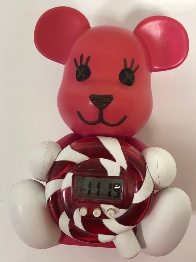Digital Alarm Clock - Sony Communication Network Corporation Retro - ABS - 2000-2010 - PostPet Momo Figure Clock #1.0