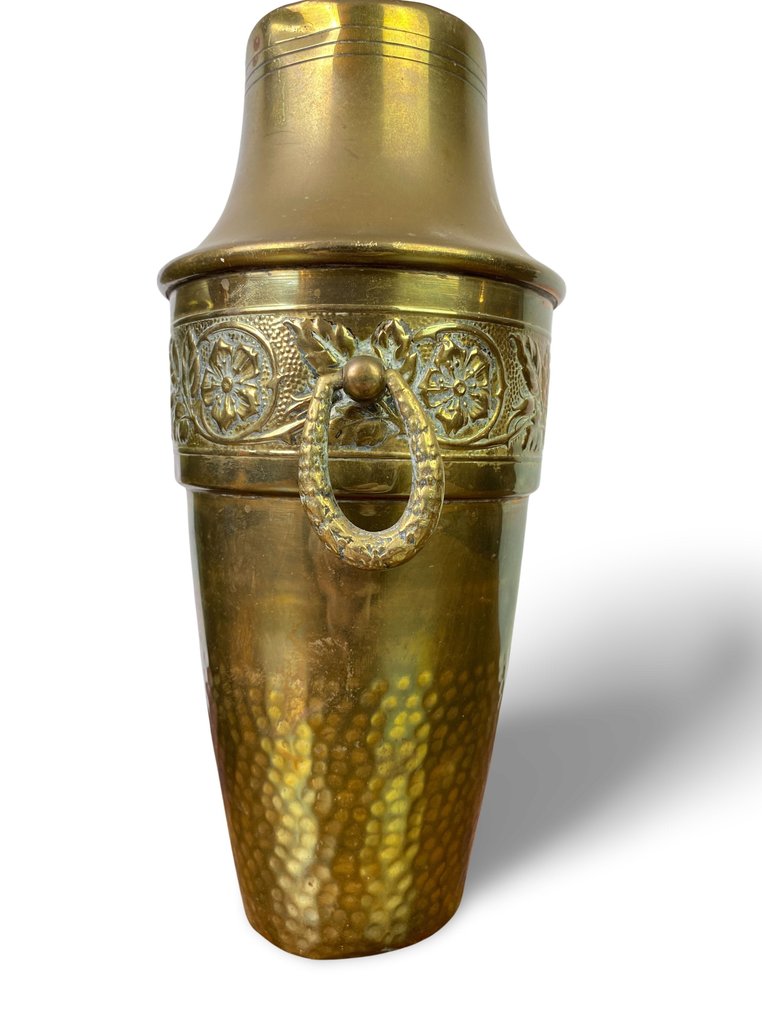 Maljakko (2) - Kullattu messinki - Korkeus 26 cm #1.0