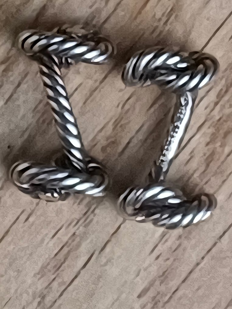 Senza prezzo di riserva - Hermès - Gemelli Argento #3.2