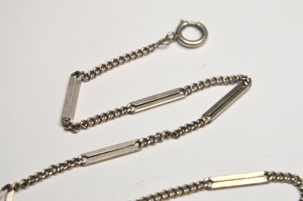 800 Argento - Catenina - Moschettone per orologio da tasca #2.1