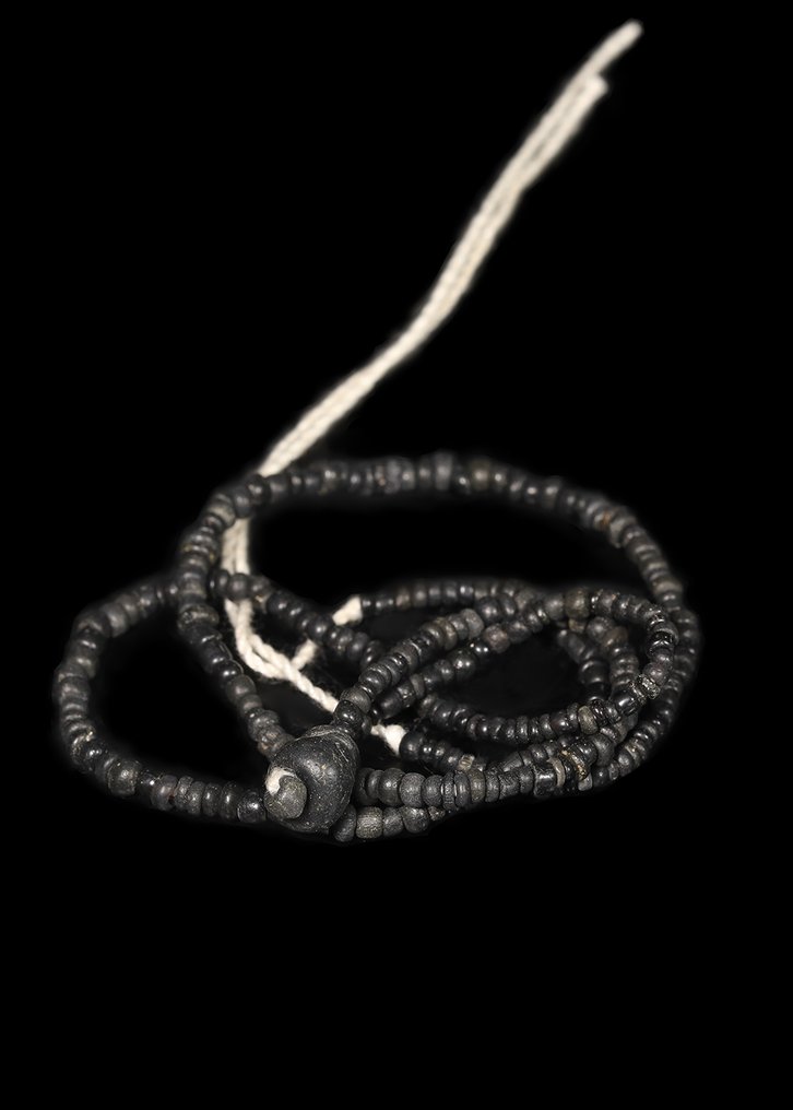 古罗马 黑色玻璃 串珠项链  (没有保留价) #2.1
