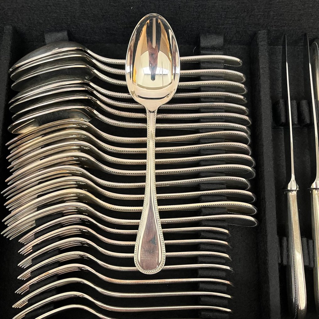 Christofle model Perles - Σετ μαχαιροπήρουνων (68) - Επάργυρο #4.3