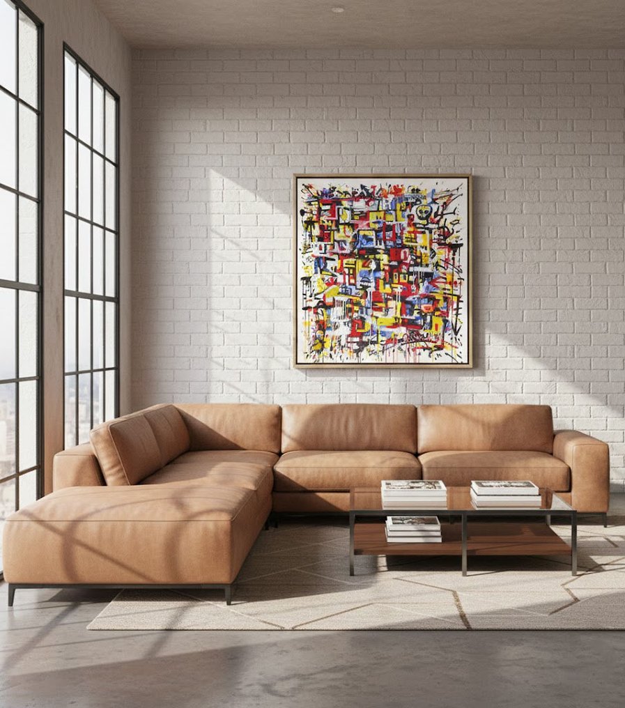 Omhie (1986) - System Overload - XL - Materic Neo-Expressionism · Street Art #3.2