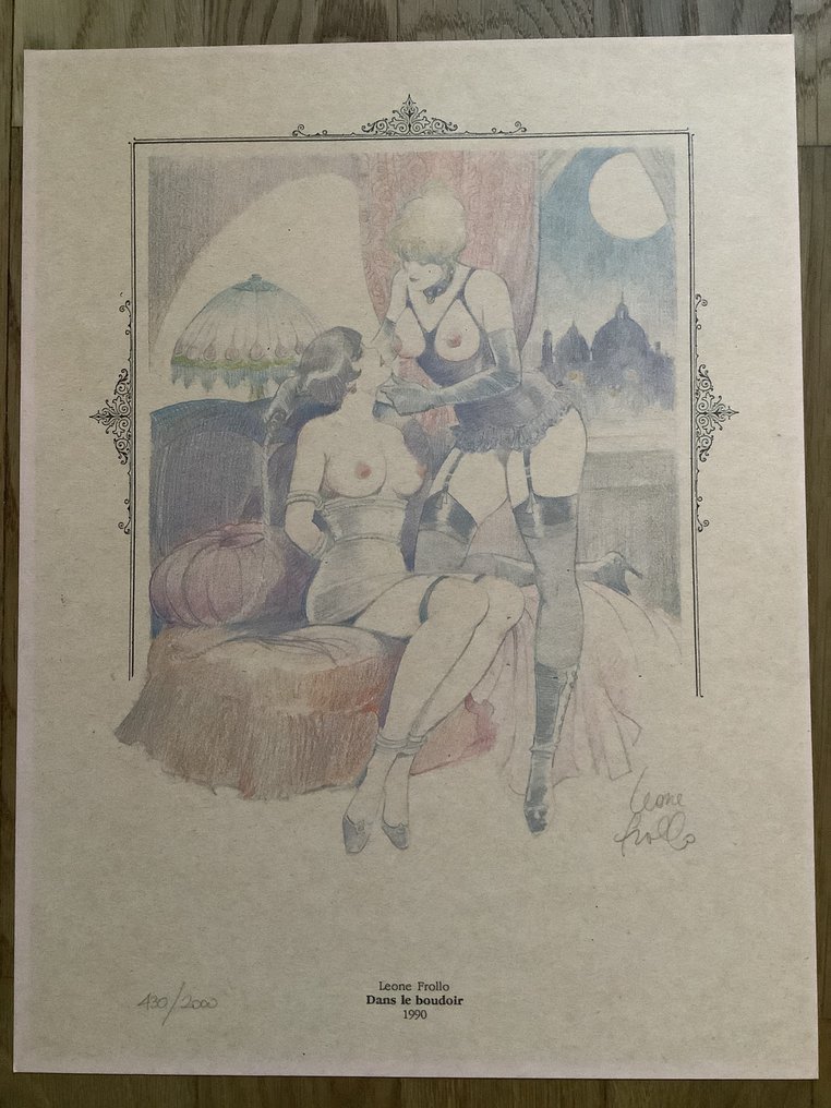 Leone Frollo - 4 2 porteføljer + 2 sjældne voluminer - Leone Frollo - L arte erotica di Leone Frollo ecc ecc - 1990 #1.0