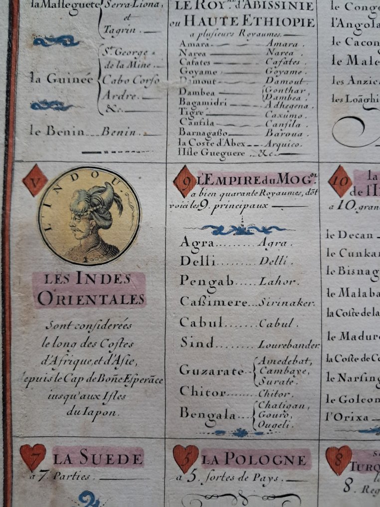 法国 - 世界; Pierre Duval  (1619/1683) géographe du roi - Les Tables de Géographie réduites - 1661-1680 #4.3
