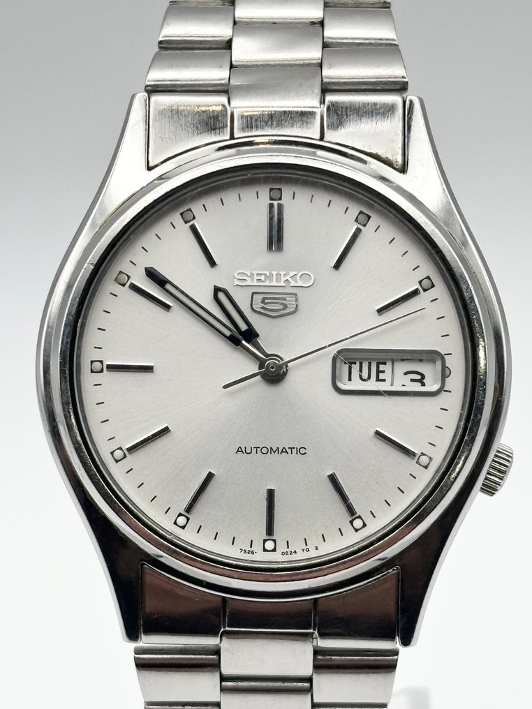 Seiko - Seiko 5 Automatic Day-Date - Ingen mindstepris - 7526-0224 - Mænd - 1990-1999  #3.2