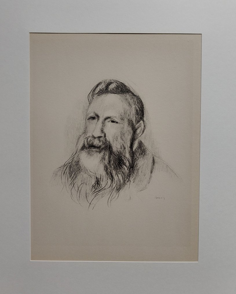 Pierre-Auguste Renoir (1841-1919), (after) - Auguste Rodin - lithograph, 1951 #2.1