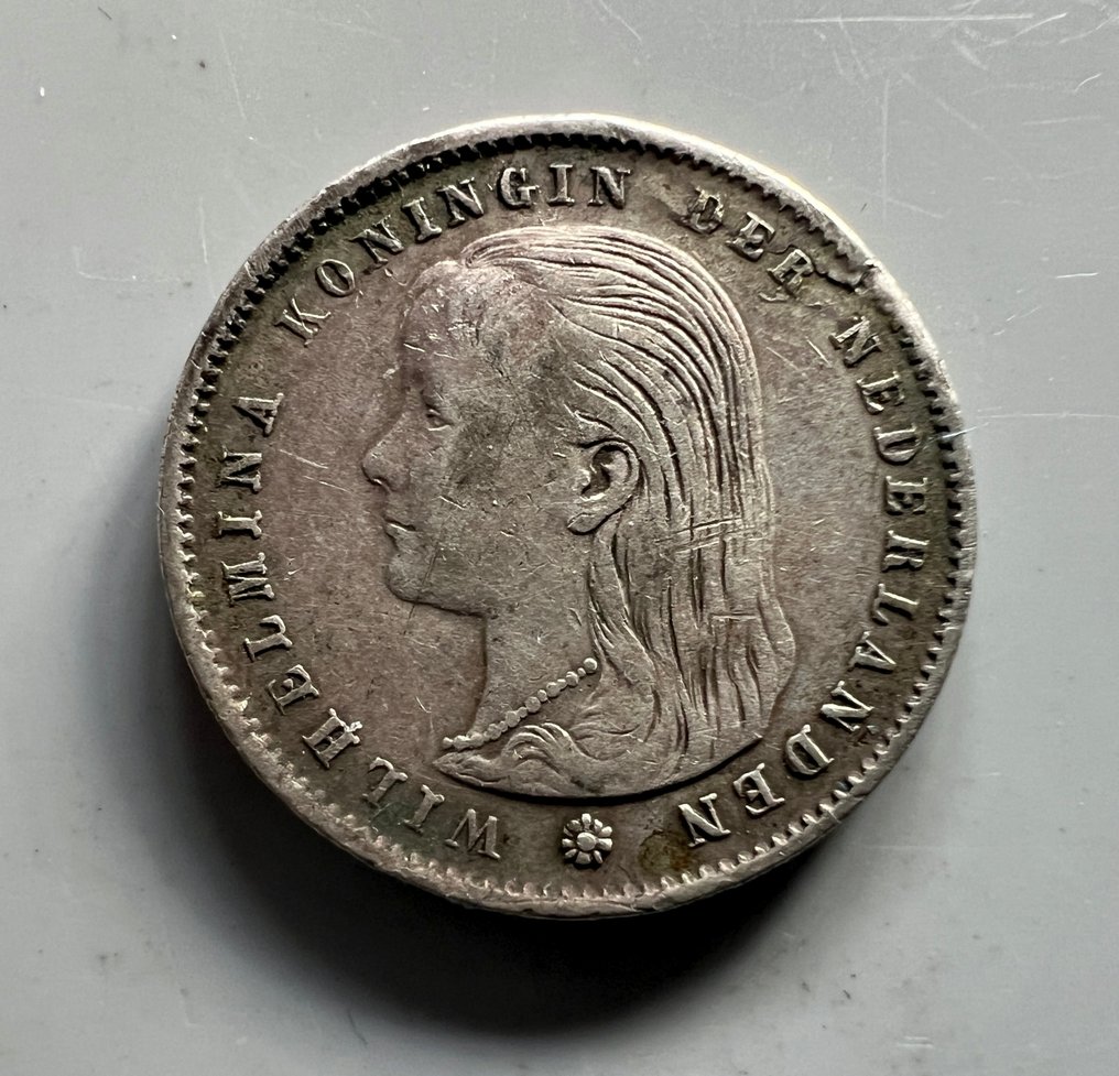Netherlands. Wilhelmina. 25 cent 1896  (No Reserve Price) #1.0