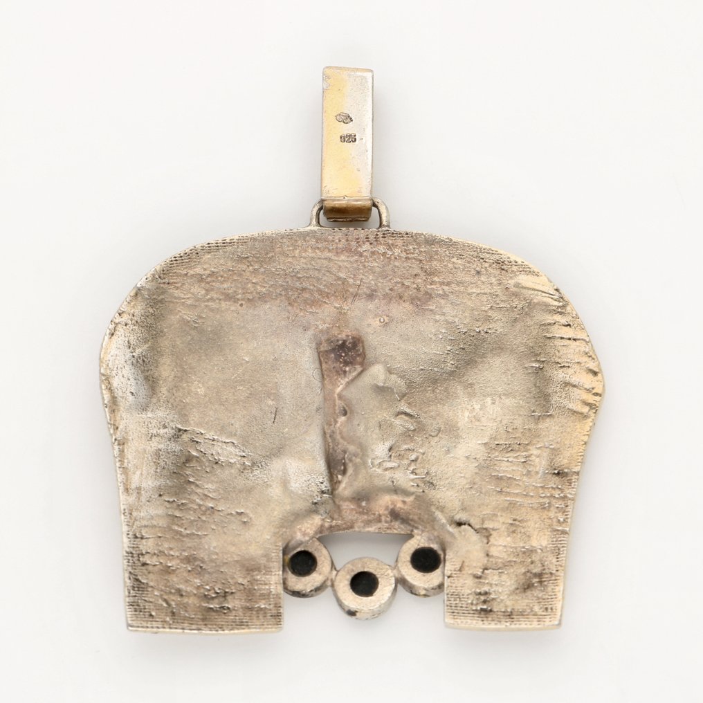 蛋白石 - 銀 - 墜飾 - 象形文字 - Isis #1.0