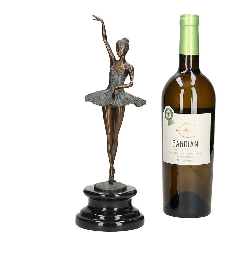 Figurka - Ballerina - Brązowy, Marmur #2.1
