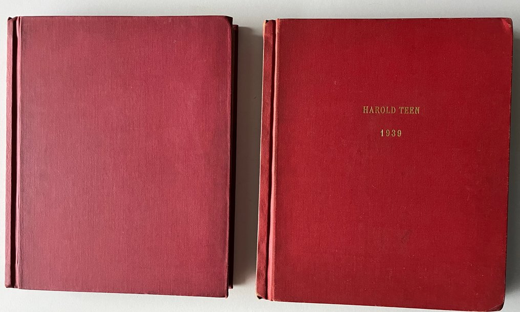 Harold Teen - Scrap books complete with all 1939&1940 dailies and Sunday pages - 2 Album - Unique copy - 1941 #2.1