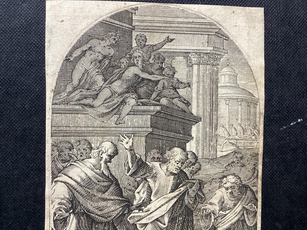 Jacques Callot (1592-1635), after Cristofano Roncalli (c.1553-1626) - Provenance L.6093 - Sapphira Punished by Death #4.3