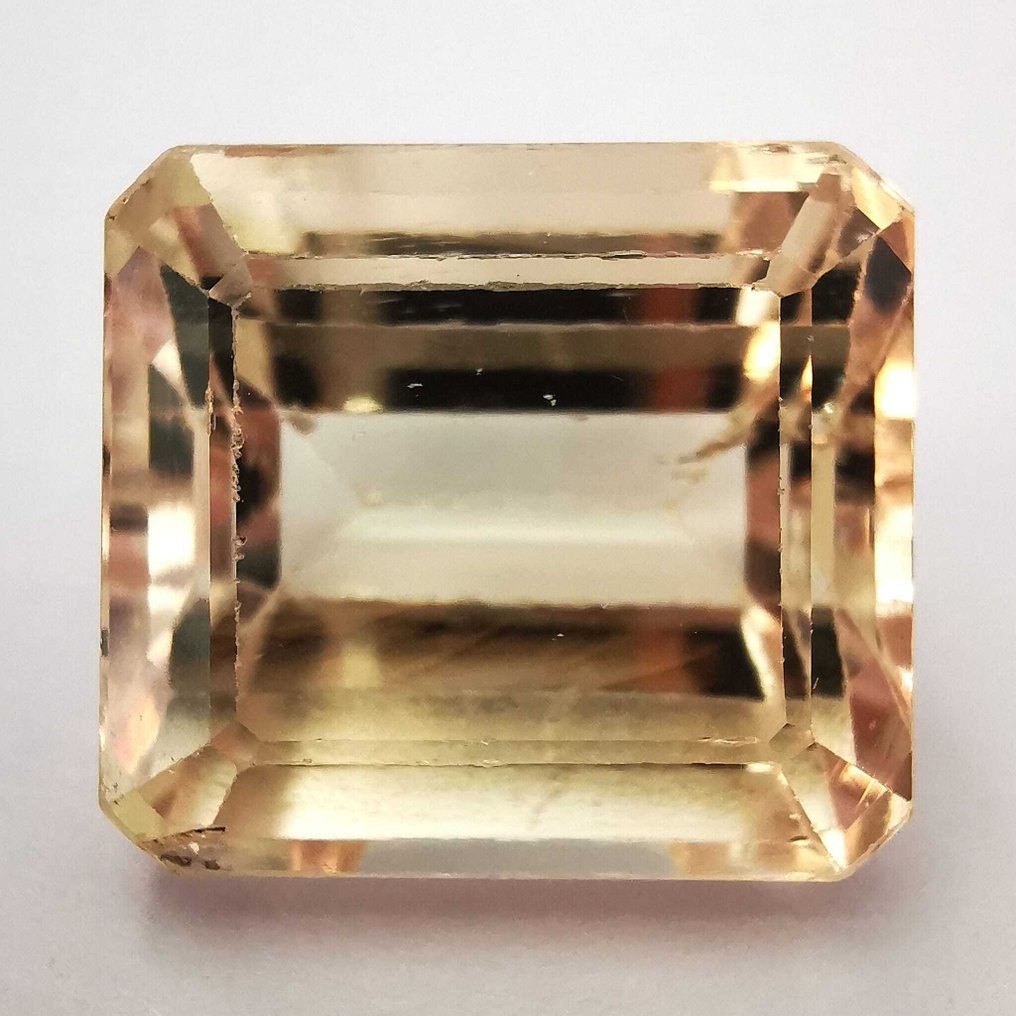 No Reserve Price Spodumene  - 18.21 ct - Antwerp Laboratory for Gemstone Testing (ALGT) - Yellow light pink #1.0