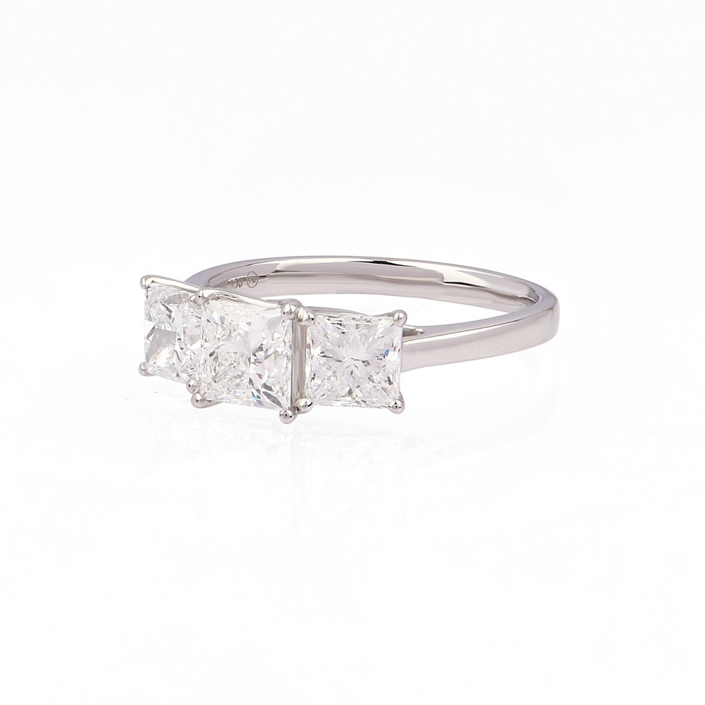 Sormus Platina - 2.50ct. tw. Timantti (Laboratoriossa kasvatettu) #3.2