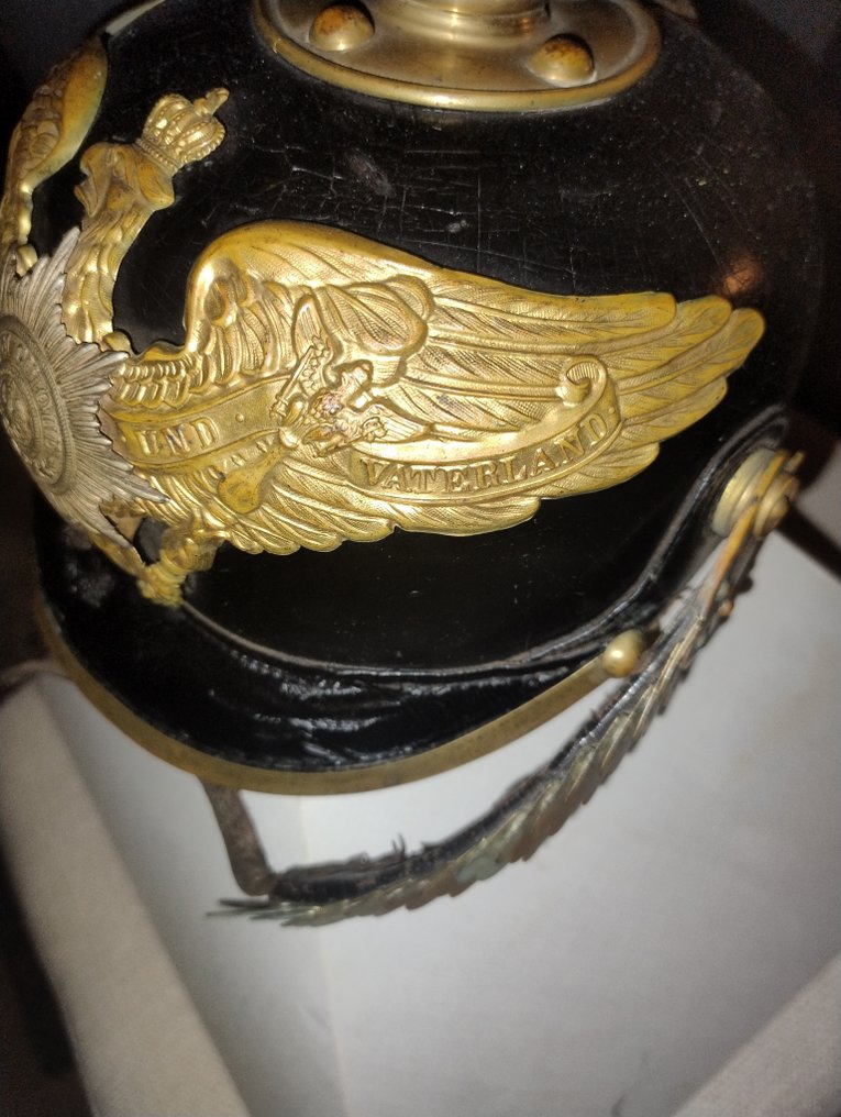 Saksa - Armeijan/Jalkaväki - Sotilaan kypärä - Preussilainen Pickelhaube - 1913 #2.1
