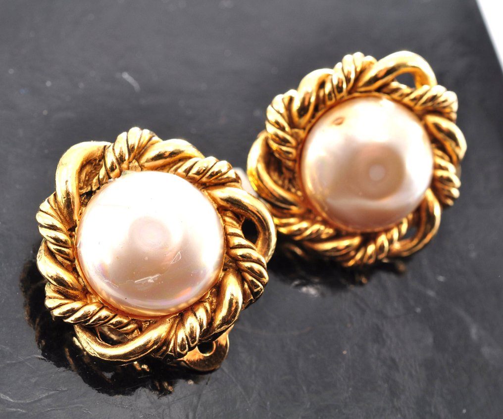 Chanel - Aranyozott - Drop fülbevaló #1.0